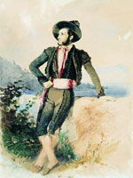 Айвазовский в итальянском костюме (1842 г.)